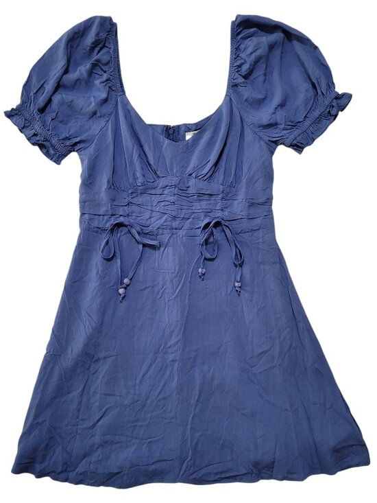 Cupshe Dresses & Skirts - Cupshe Mini Dress Puff Sleeve Empire Waist Sundress Blue Small Coquette